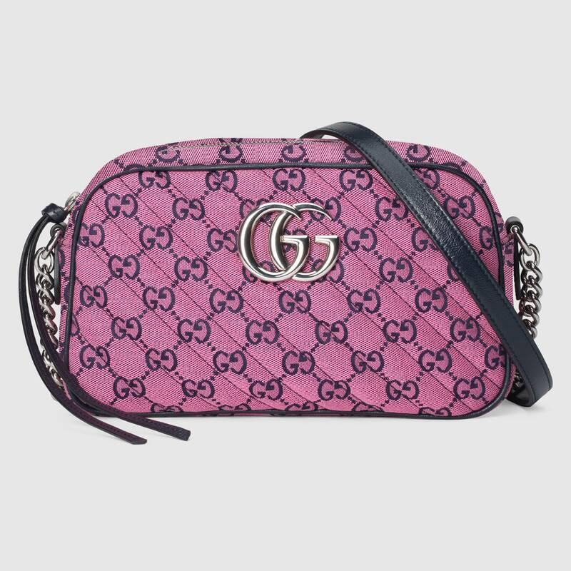 Gucci GG Marmont Multicolor Small Shoulder Bag 447632 Purple